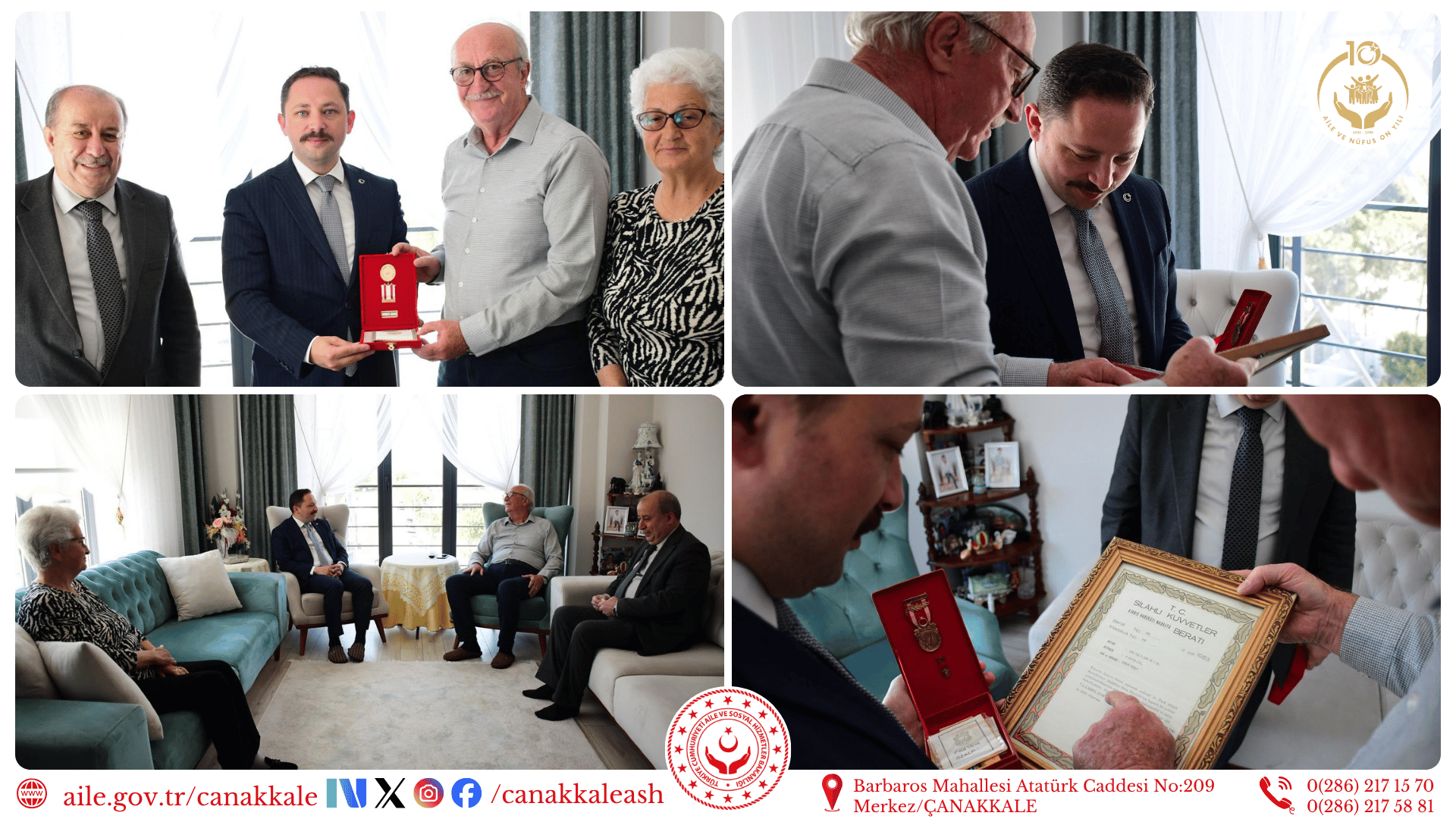 Kıbrıs Gazimize Gazilik Madalyası Takdim Edildi