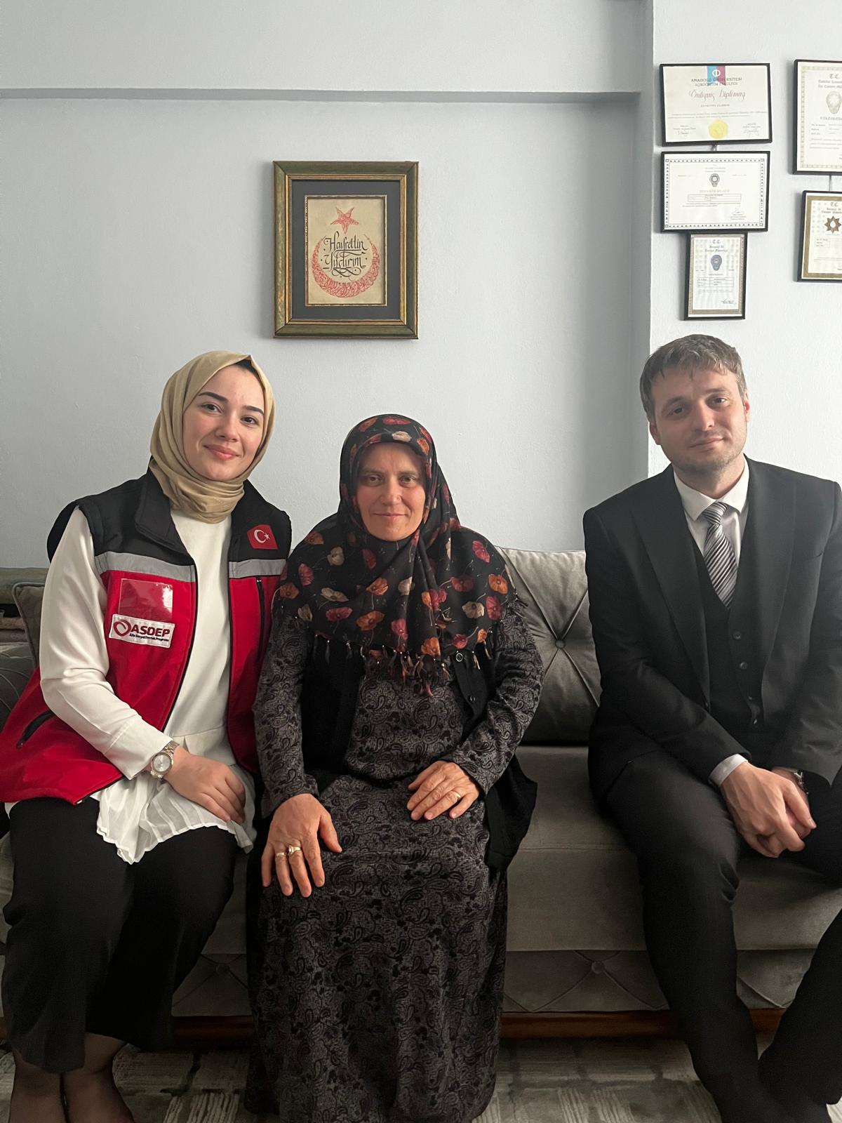 Kalpleri Birleştiren Kurban Bayramı ve Milli Aile Haftası Kapsamında Şehit Yakınları ve Gazilerimizi Ziyaret Ettik