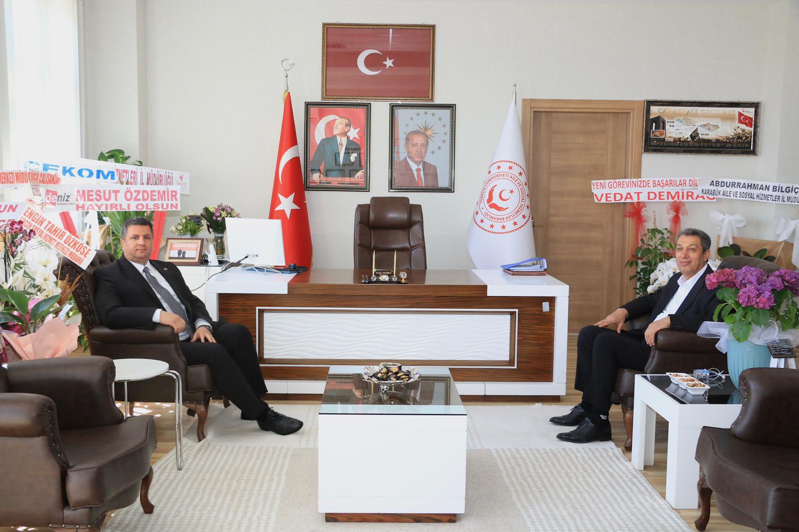 SİVRİCE BELEDİYE BAŞKANI SAYIN EBUBEKİR IRMAK'TAN İL MÜDÜRÜMÜZ SAYIN SERDAR DEMİRCİ'YE HAYIRLI OLSUN ZİYARETİ