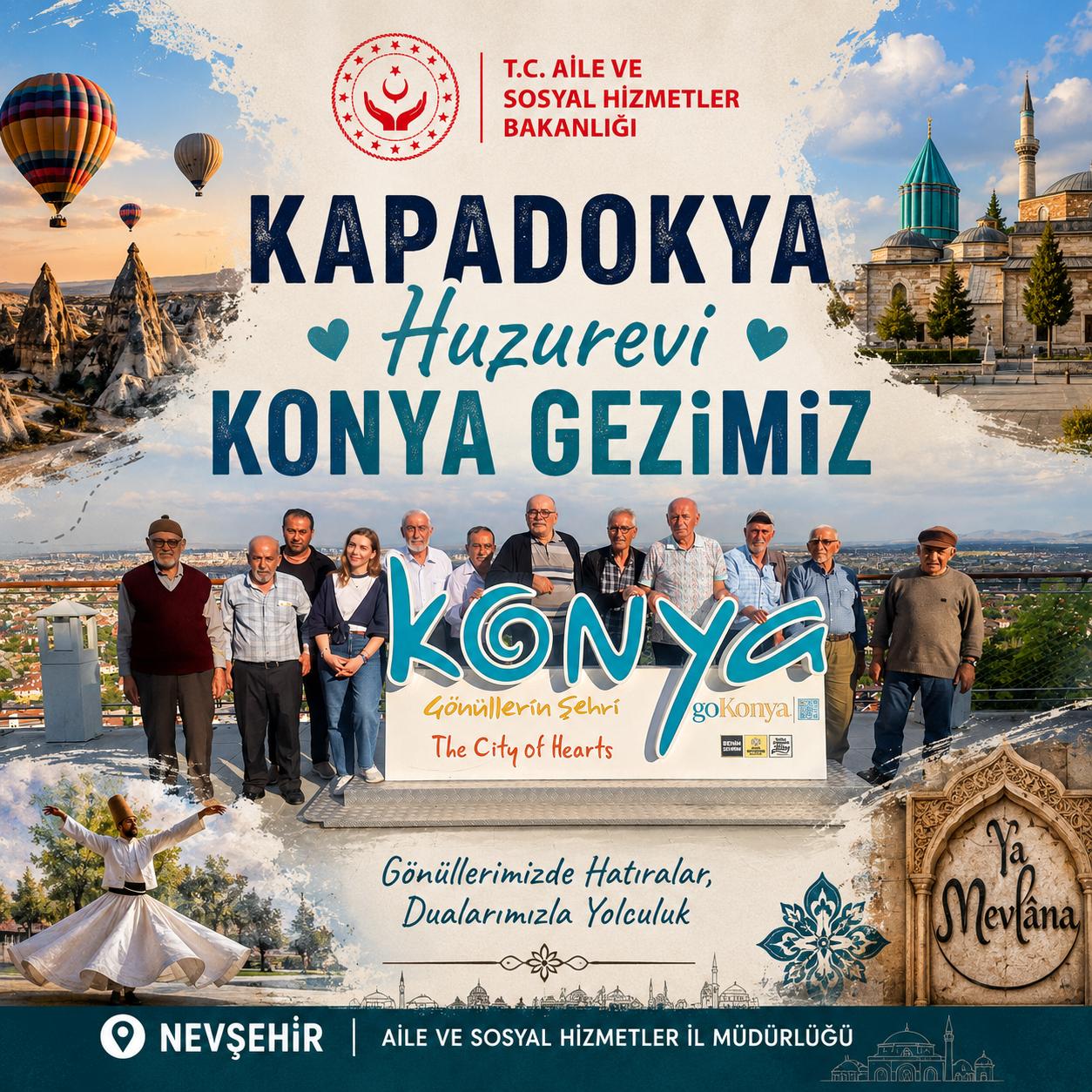 Kapadokya Huzurevi Sakinlerimiz ile Konya’yı Ziyaret Ettik
