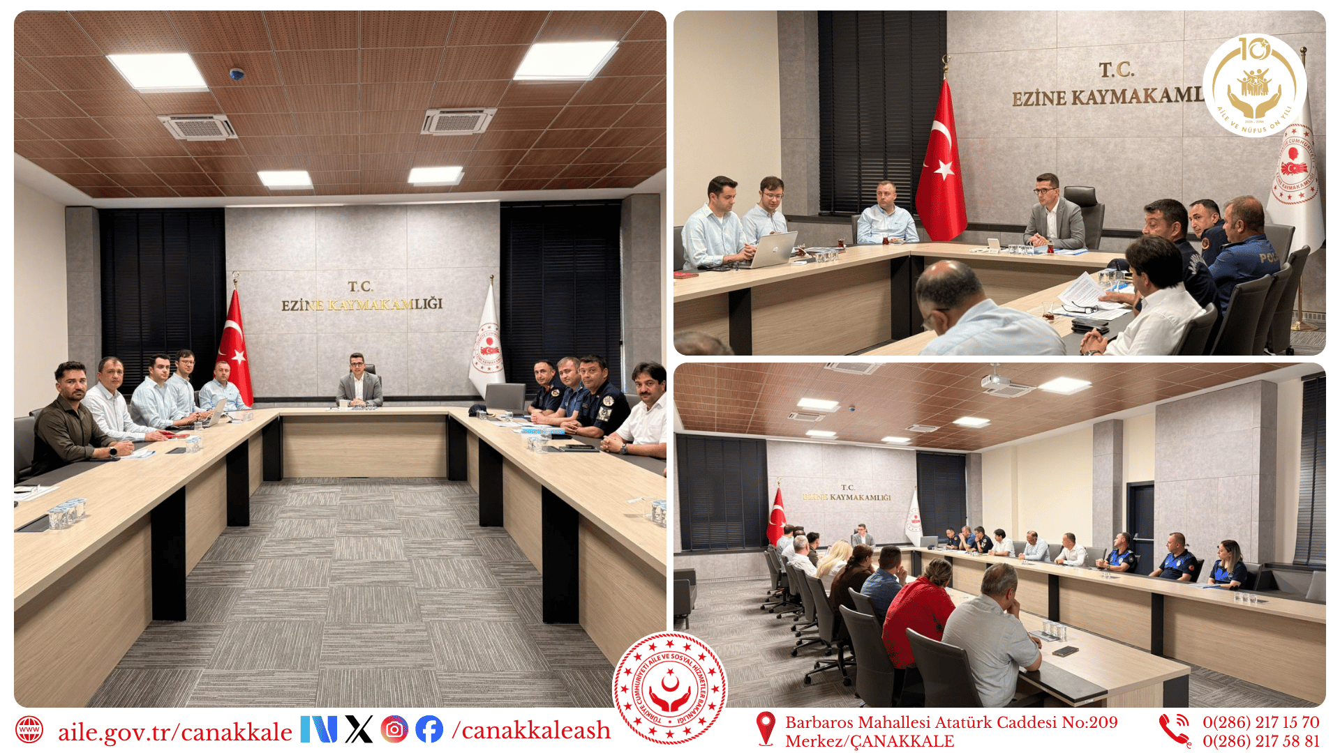 Ezine’de Koordinasyon Kurulu Toplantıları Gerçekleştirildi