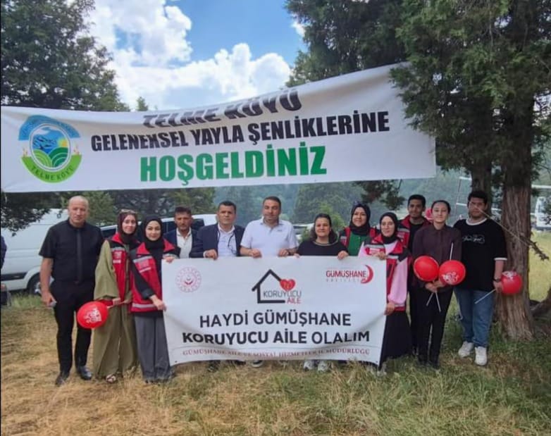 Şiran Telme Köyü Yayla Şenliği'nde Koruyucu Aile Hizmeti Tanıtıldı