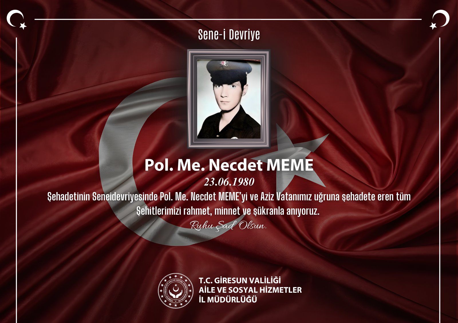 Vatan Uğruna Can Veren Kahraman Şehitlerimizi Rahmet ve Minnetle Yâd Ediyoruz