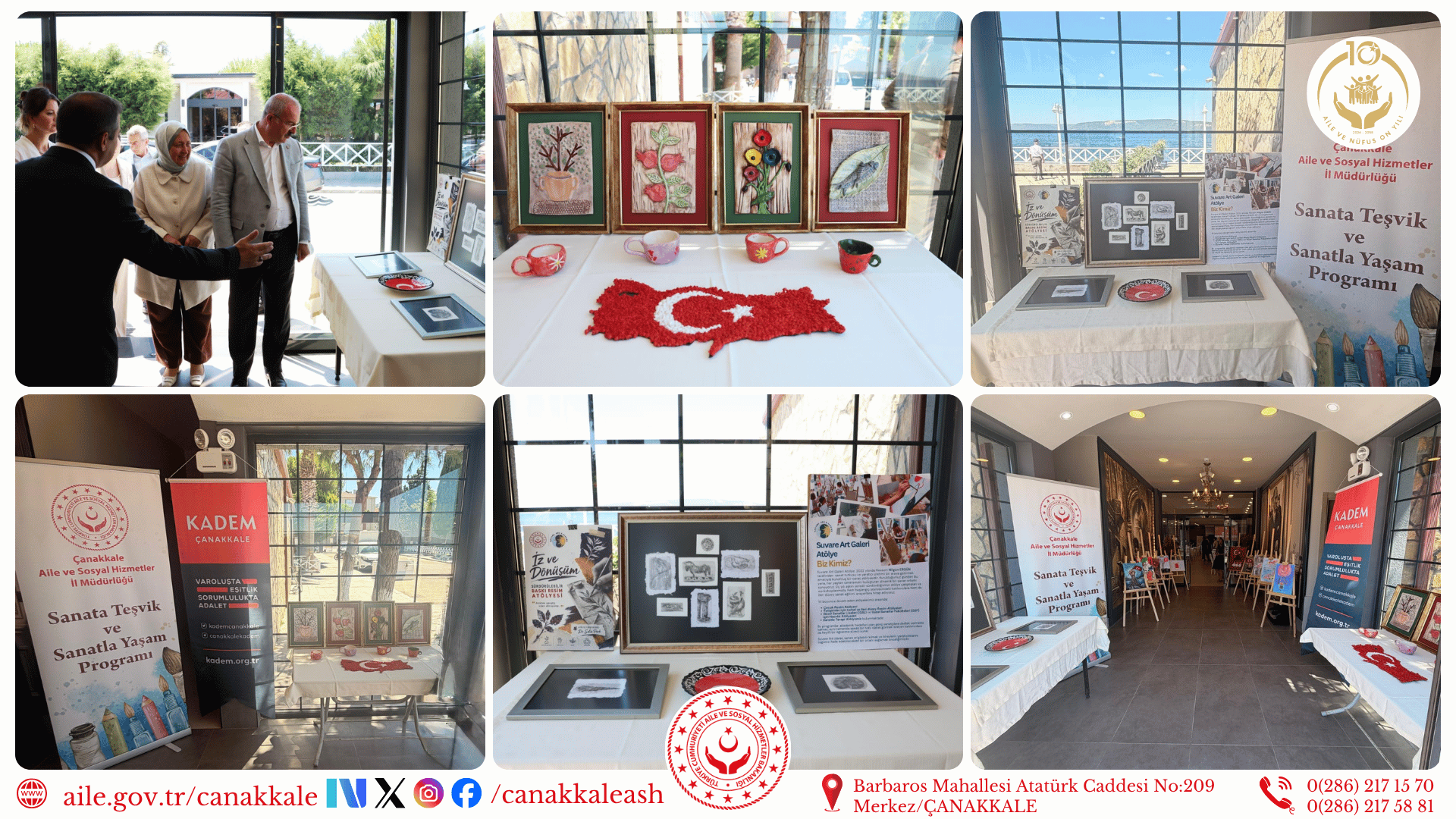 🎨 Sanata Teşvik ve Sanatla Yaşam Projesi Kapsamında Hazırlanan Eserler Beğeniye Sunuldu