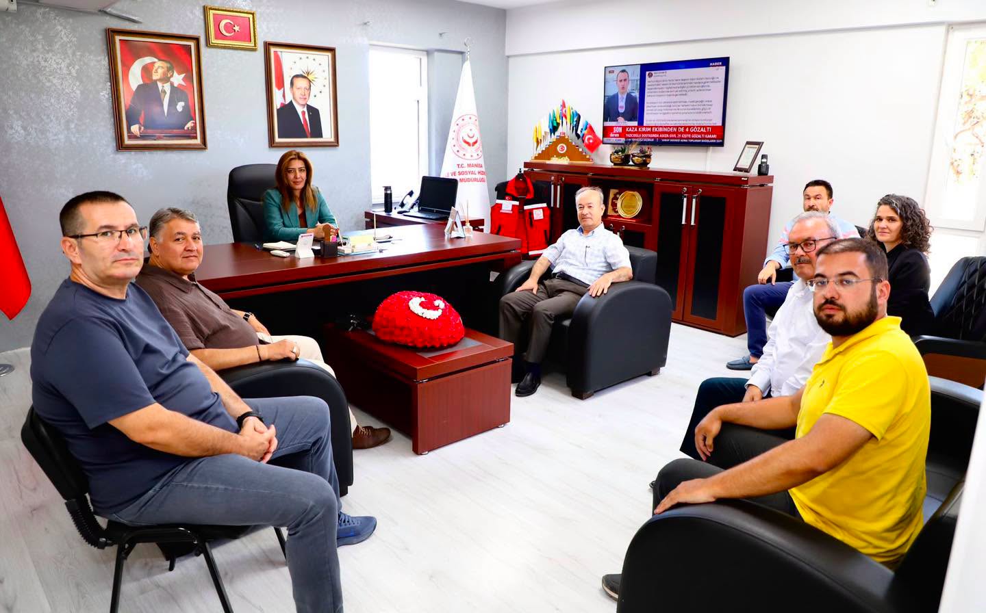 AK Parti Soma İlçe Başkanı İl Müdürümüzü Ziyaret Etti