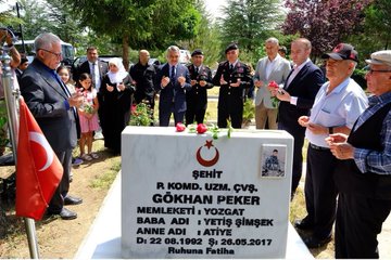  15 Temmuz Demokrasi ve Milli Birlik Günü dolayısıyla Şehitlik’te tören düzenlendi.