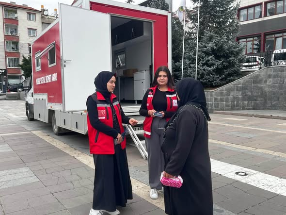 Mobil Sosyal Hizmet Aracı ile vatandaşlarımıza ulaşıldı.