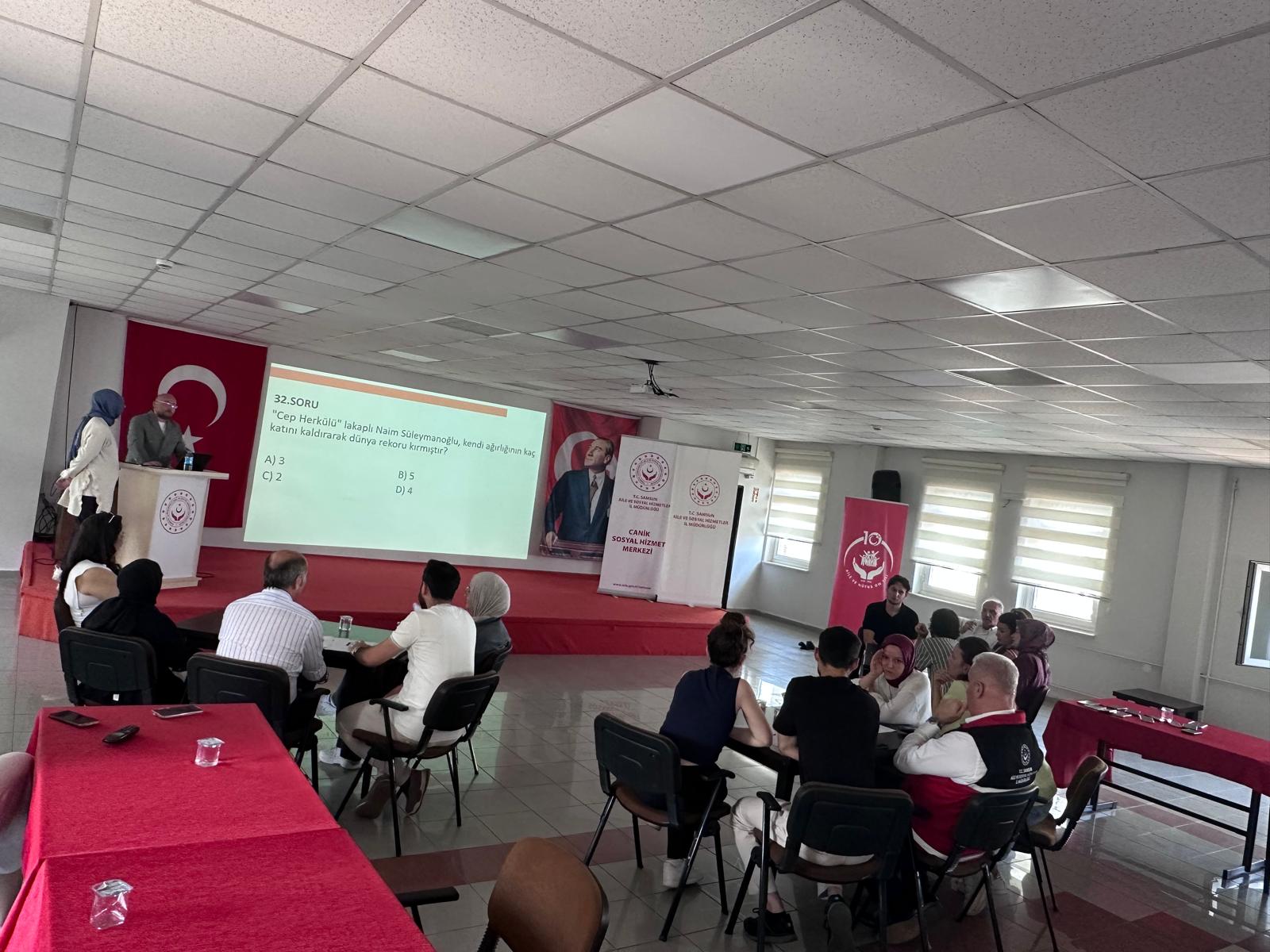 Canik Sosyal Hizmet Merkezi'nde 2. Geleneksel Bilgi Yarışması Düzenlendi