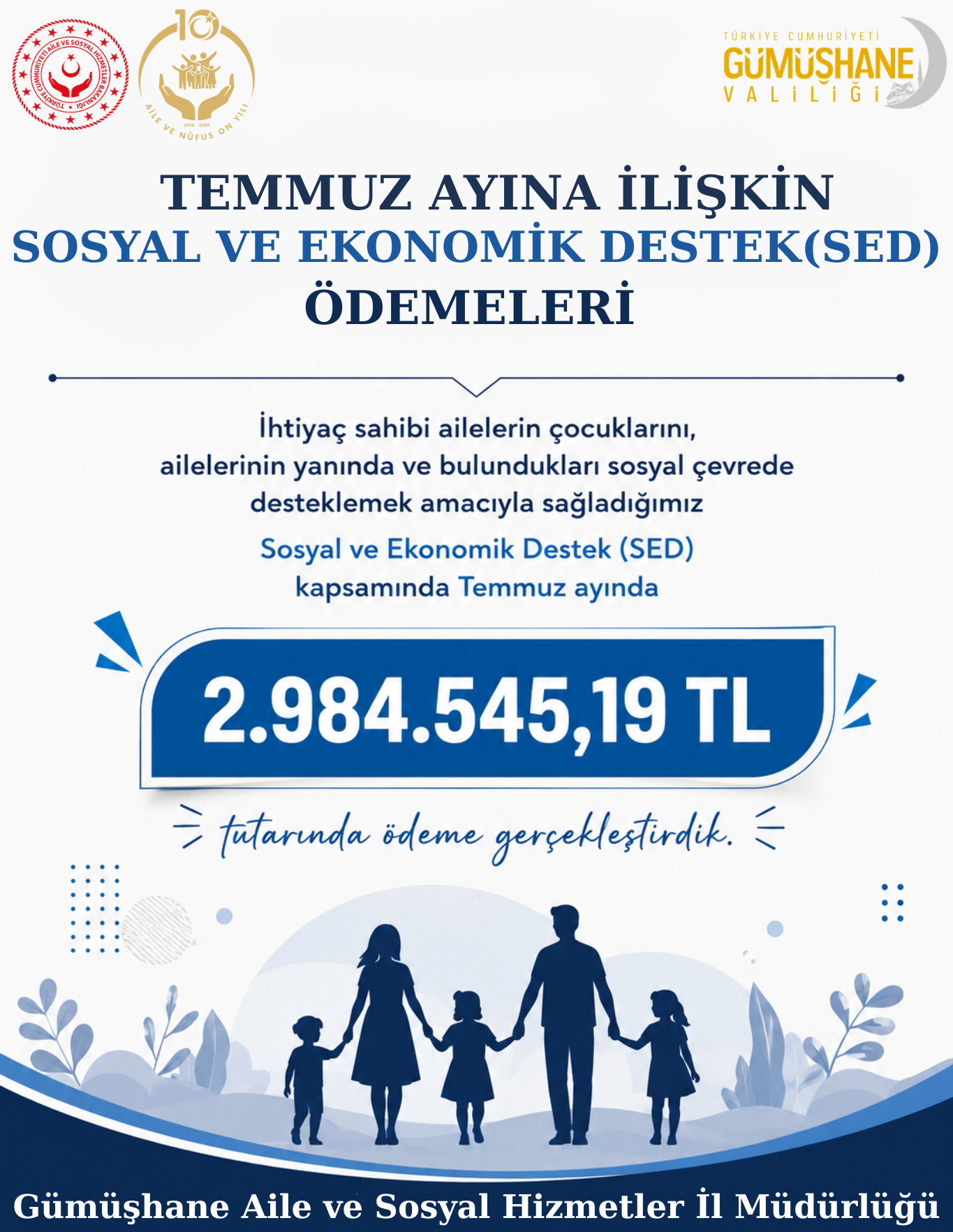 Temmuz Ayı SED Ödemeleri