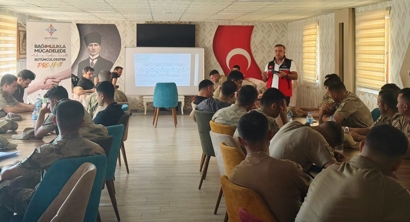 Bağımlılıkla Mücadele Batman Modeli İlçelerde Jandarma Personeli ile Buluşuyor.