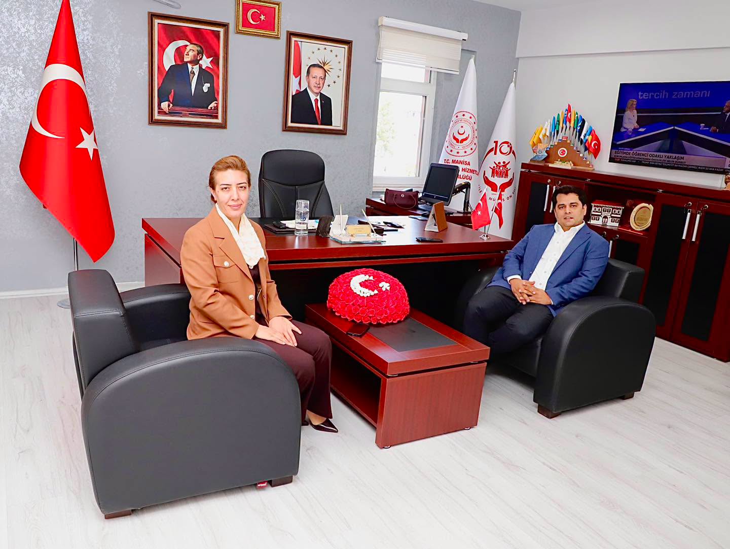 Sayın Ömer Faruk ÇELİK, İl Müdürümüz Kuduret GÜLTAŞ’ı Ziyaret Etti
