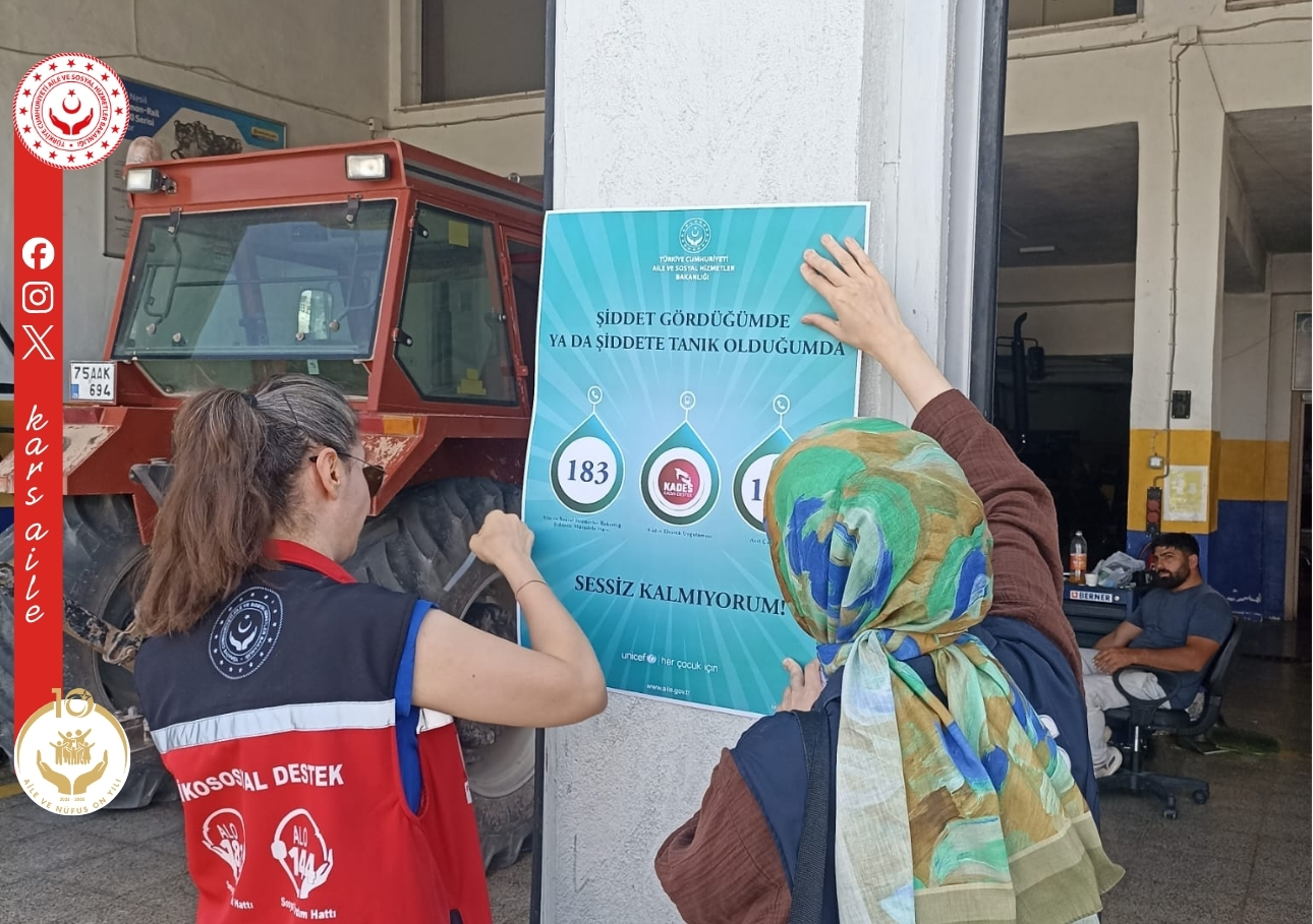 📍 Kağızman’da Şiddet ve Erken Yaşta ve Zorla Evliliklerle Mücadele Bilgilendirmesi