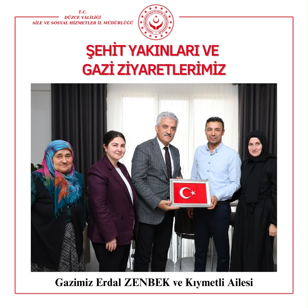 Gazimiz Erdal ZENBEK ve Kıymetli Ailesi Ziyaret Edildi.