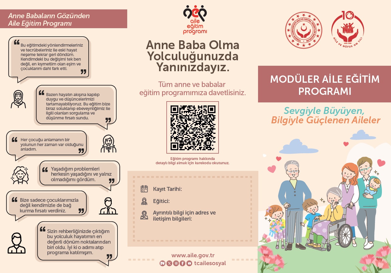 Güçlü Aileler, Sağlıklı Gelecek: Bakanlığımızdan "Modüler Aile Eğitim Programı"