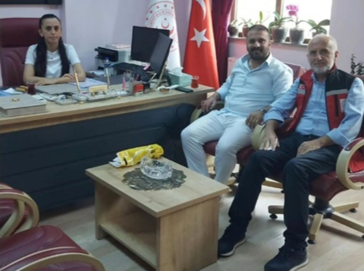 Malul Gazilerimiz Ercüment Kan, İsmail Şahin Ve Murat Topal Çalıştıkları İş Yerlerinde Ziyaret Edilmiştir.