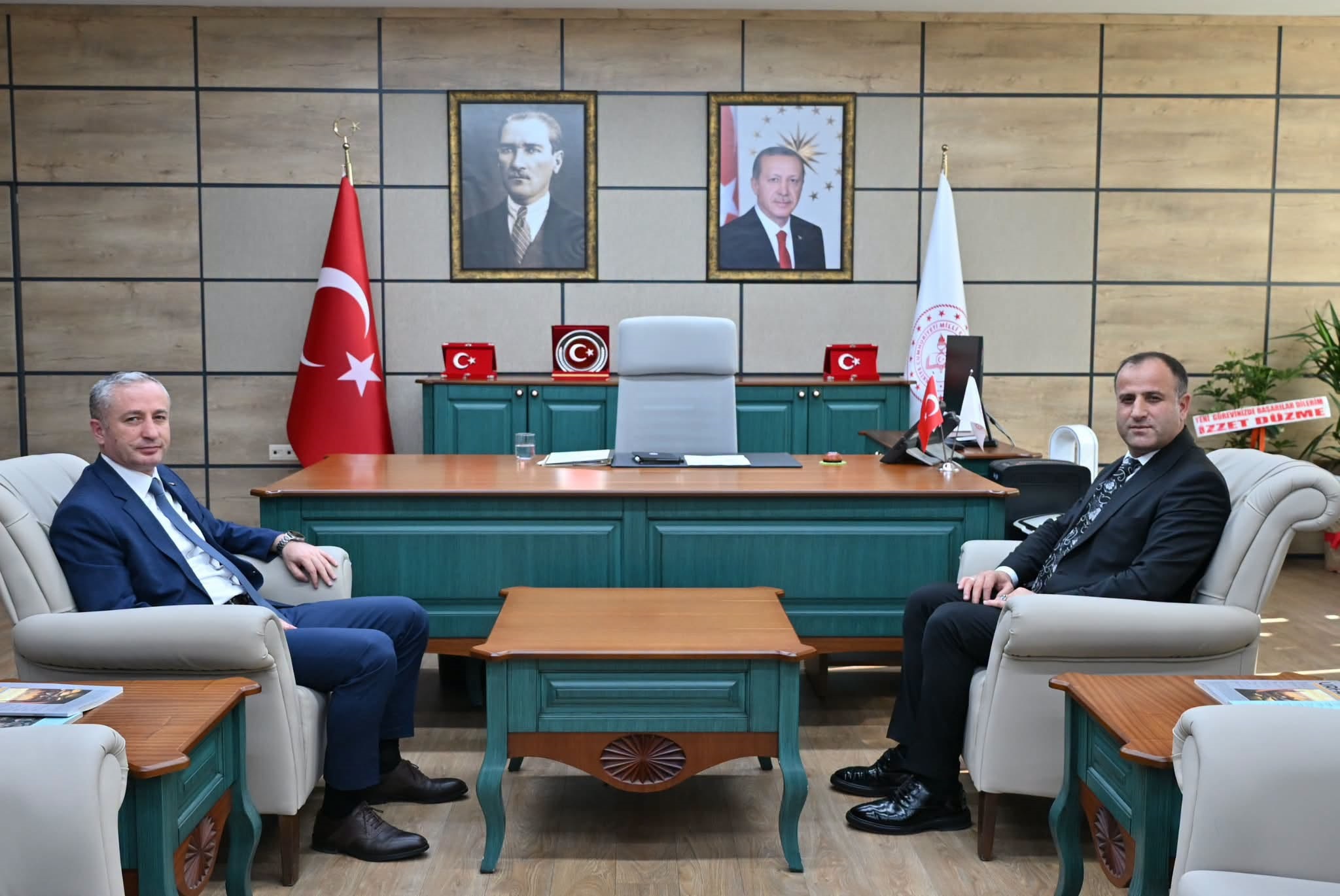 Şanlıurfa İl Millî Eğitim Müdürü Sayın Hasan KÖKREK’i Ziyaret Ettik