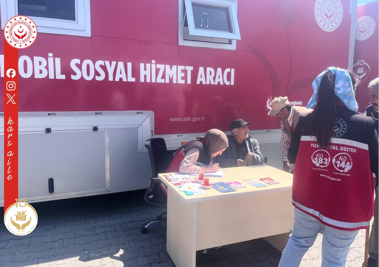 📍 Mobil Sosyal Hizmet Aracı Sahada