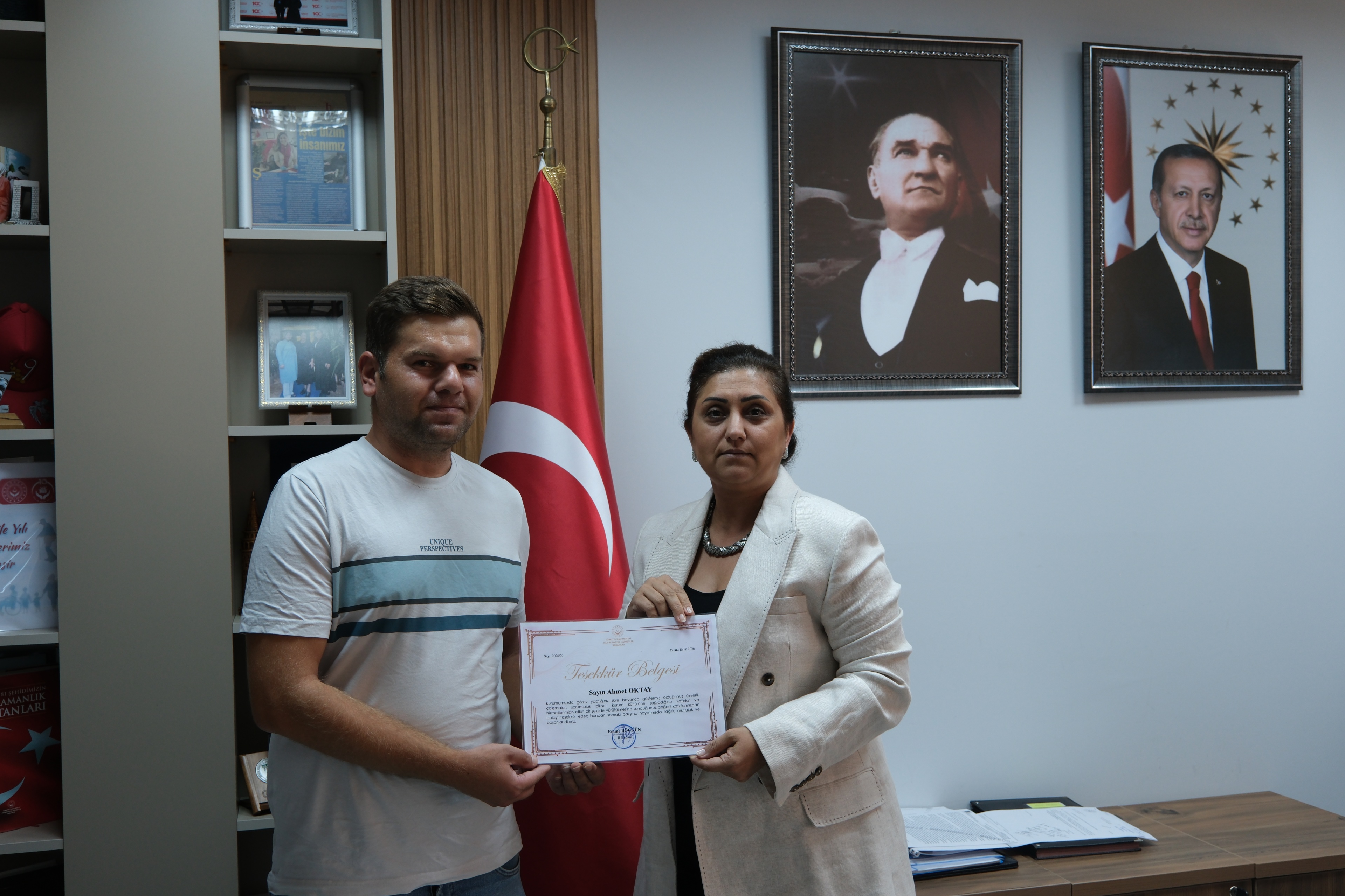 Özverili Hizmetlere Teşekkür