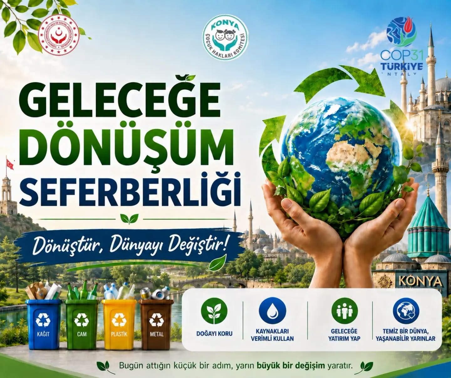 Daha Temiz Bir Dünya Çocukların Ellerinde Yükseliyor