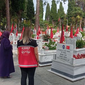 Şehit Annemizin Kabir Ziyaretine Eşlik Ettik  - fotoğraf 1