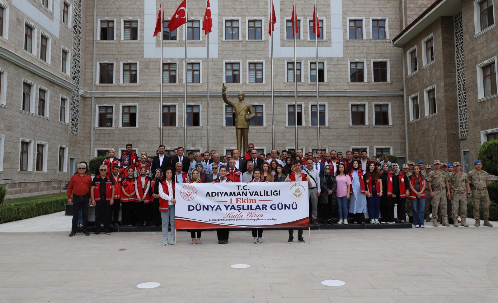 1 Ekim Dünya Yaşlılar Günü’nde Adıyaman’da Anlamlı Yürüyüş