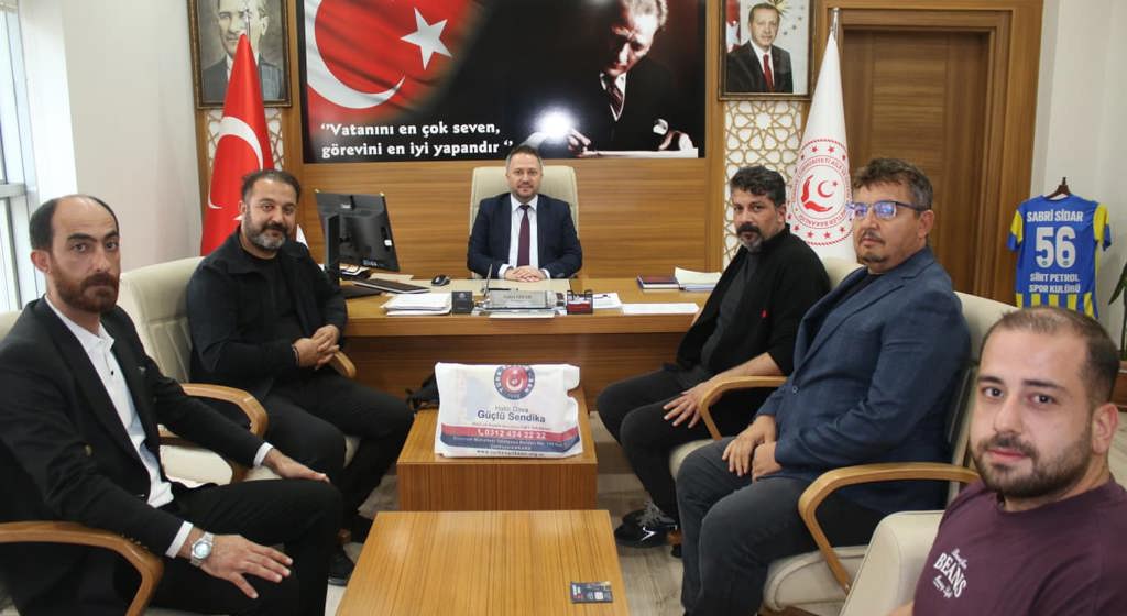 Türk Sağlık-Sen Heyetinden İl Müdürümüze Ziyaret