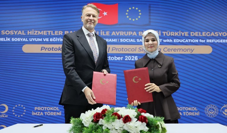 Aile ve Sosyal Hizmetler Bakanlığımız ile AB Türkiye Delegasyonu arasında işbirliği protokolü imzalandı