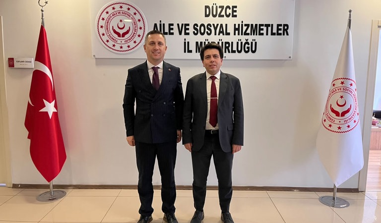Çilimli Kaymakamı Ahmet Ali Altıntaş İl Müdürümüz Sezgin Küçüktepe’yi Ziyaret Etti.