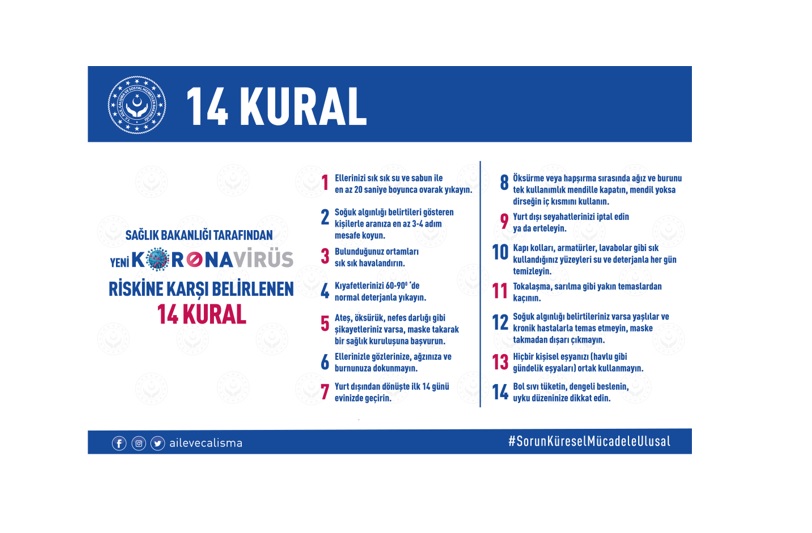 Bakanlığımızdan “İşaret Dilinde Koronavirüs Uyarıları”