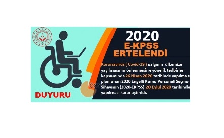 2020 E-KPSS ERTELENDİ