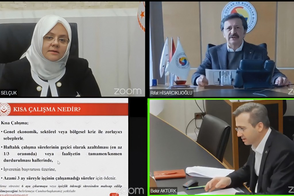 Bakanımız Selçuk, "Kısa Çalışma Ödeneği Bilgilendirme Webinarı"na Katıldı