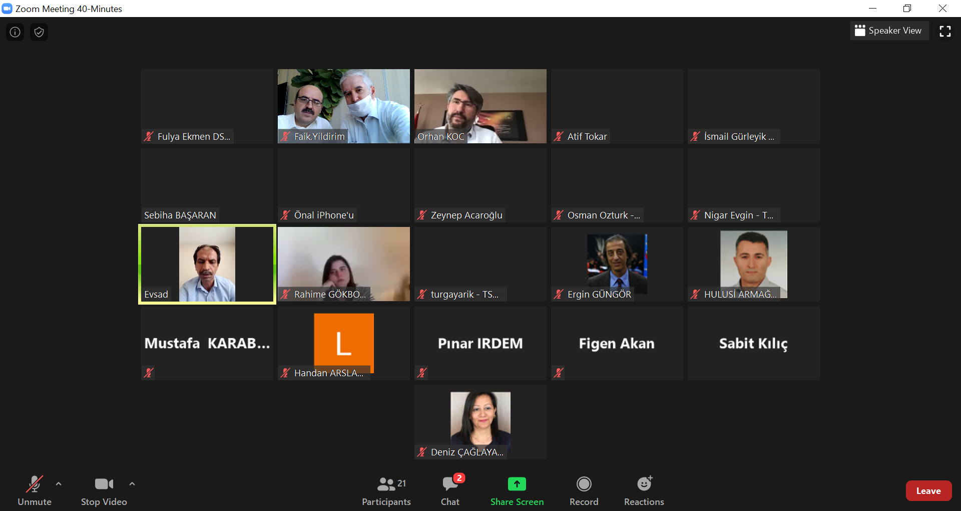 General Manager of Disability and Elderly Services Exp. Dr. Orhan Koç; Explained That Transparency and Information Access Are Very Important in The Pandemic Process
