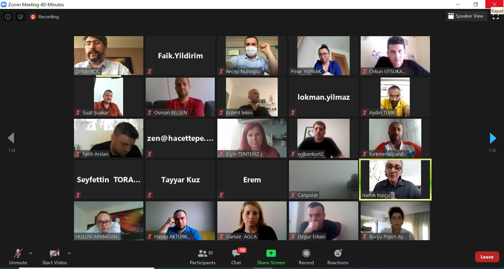 NGO-Academician Meeting for Hearing Impaired Was Held under the Coordination of General Director of Disability and Elderly Services, Exp. Dr. Orhan KOÇ