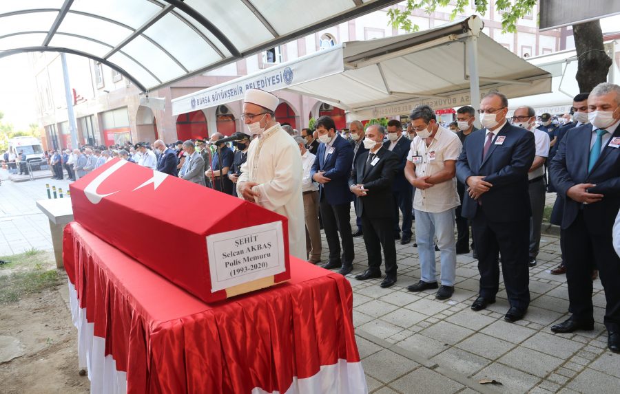 Şehit Polis Memurumuz Selcan AKTAŞ, Düzenlenen Törenle Son Yolculuğuna Uğurladı