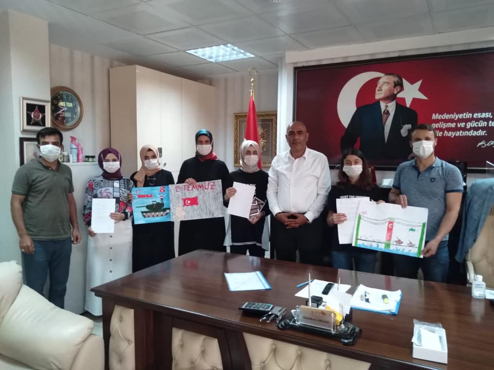 Gençlerimizin Gözünden 15 Temmuz konulu şiir  ve resim yarışması düzenlenmiştir