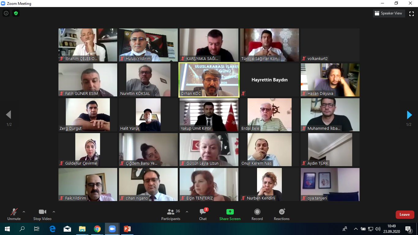 23 September 'World Sign Languages Day' Turkish Sign Language Yesterday Tomorrow Panel Was the Voice of the Hearing Impaired