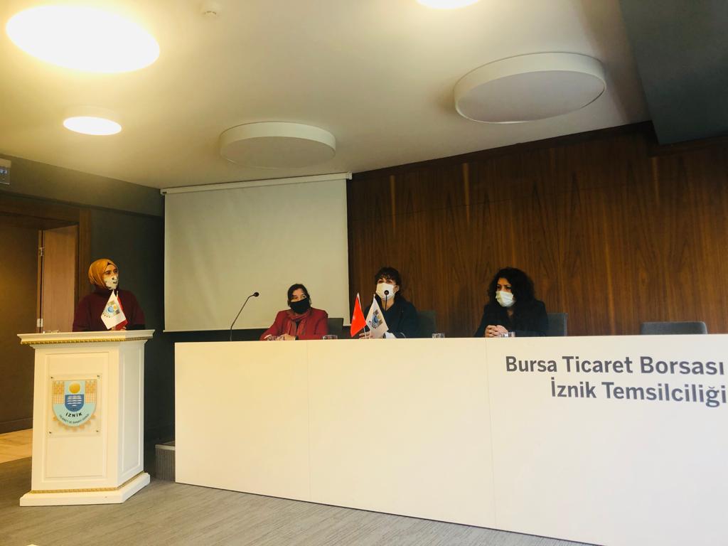İznik Üreten Kadın Derneğinde Kadına Yönelik Şiddetle Mücadele Konusunda Bilgilendirme Yaptık