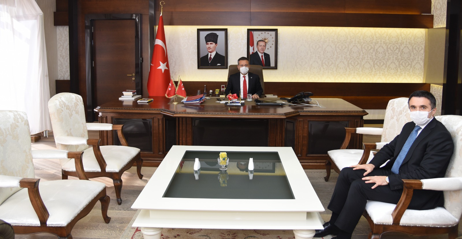 İl Müdürümüz Ömer TURAN Sayın Valimiz Hüseyin AKSOY'u Makamında Ziyaret Etti