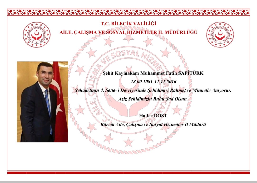 Aziz Şehidimizi Rahmet ve Minnetle Anıyoruz