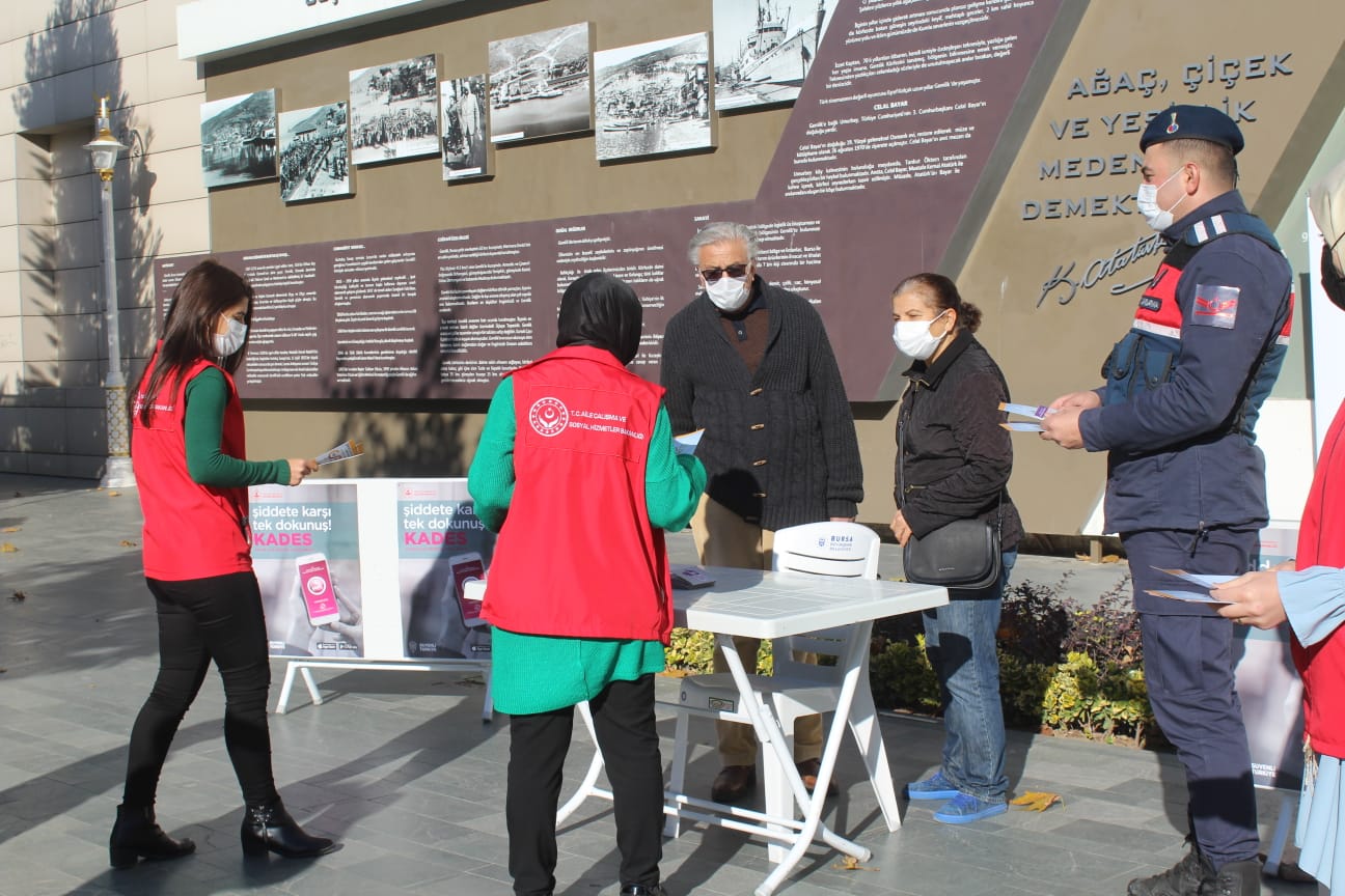 Gemlik İlçemizde Kadına Yönelik Şiddete Karşı Mücadele Etkinlikleri