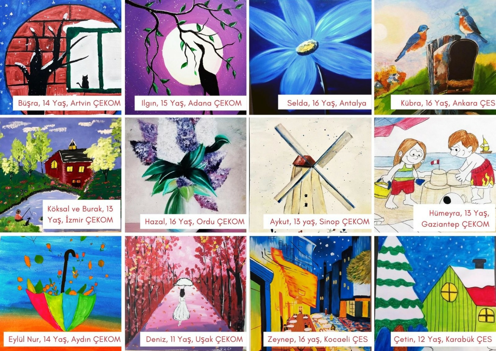 Devlet Korumasındaki Çocuklarımızın Eserleri, 2021 Yılı Takvimini Donattı