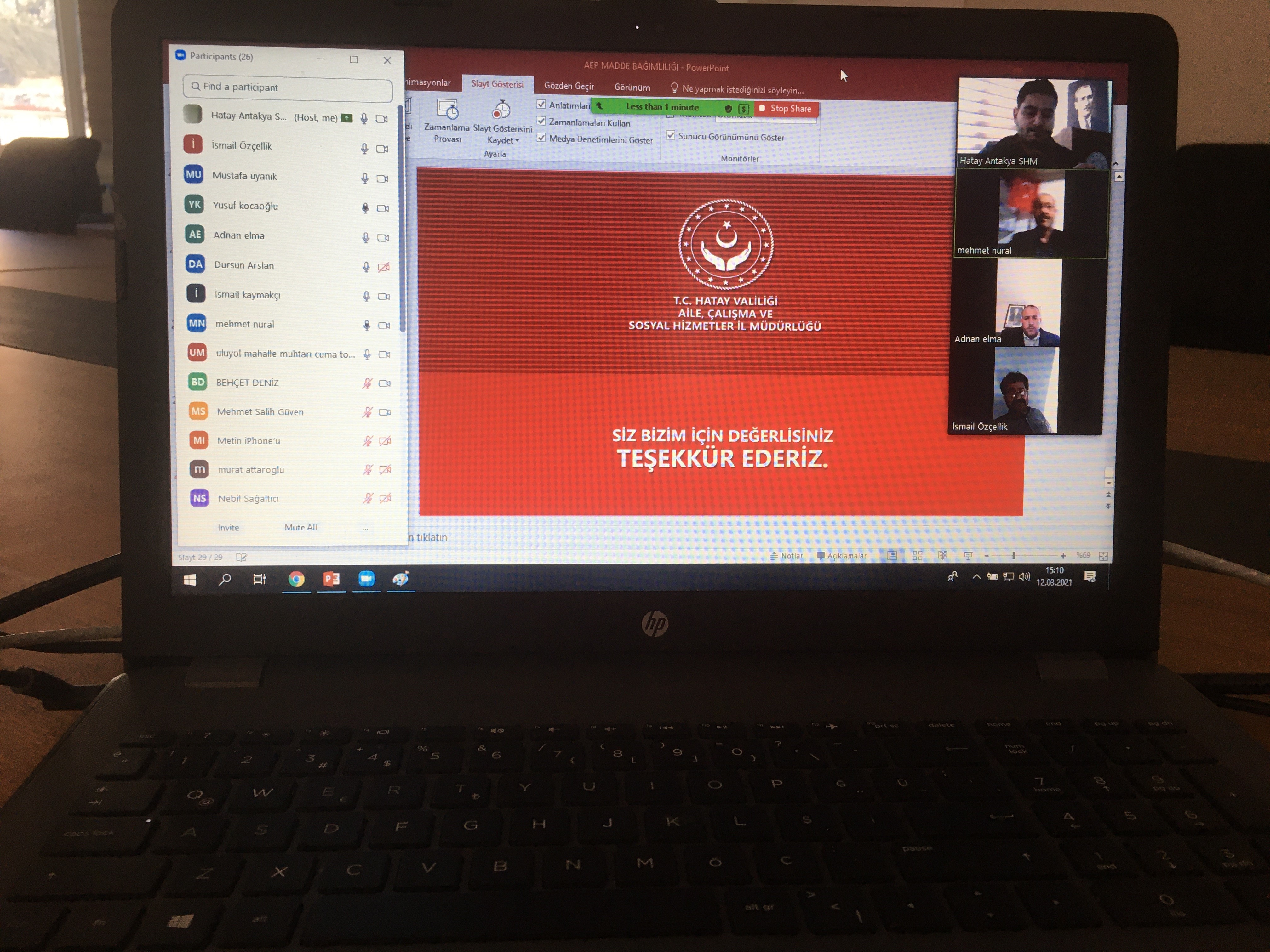 Defne-Samandağ-Yayladağı İlçeleri Mahalle Muhtarlarına Eğitim Verildi.