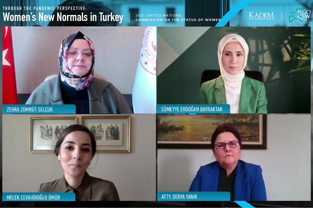 Bakan Selçuk, KADEM Tarafından Düzenlenen “Pandemi Perspektifinden: Türkiye'de Kadınların Yeni Normali” Etkinliğine Katıldı