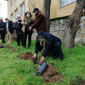 COVID-19 Nedeniyle Yaklaşık Bir Yıldır Kuruluş Dışına Çıkamayan Yaşlılar Normalleşme ile Birlikte Ağaç Diktiler  - fotoğraf 2