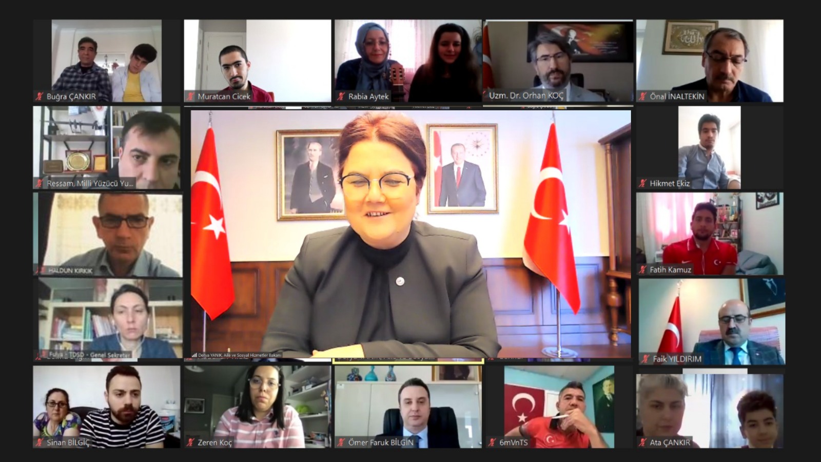 Ministry of Family and Social Services Organized an Online “Accessible” Meeting on May 10, 2021 for the Week of Persons with Disabilities