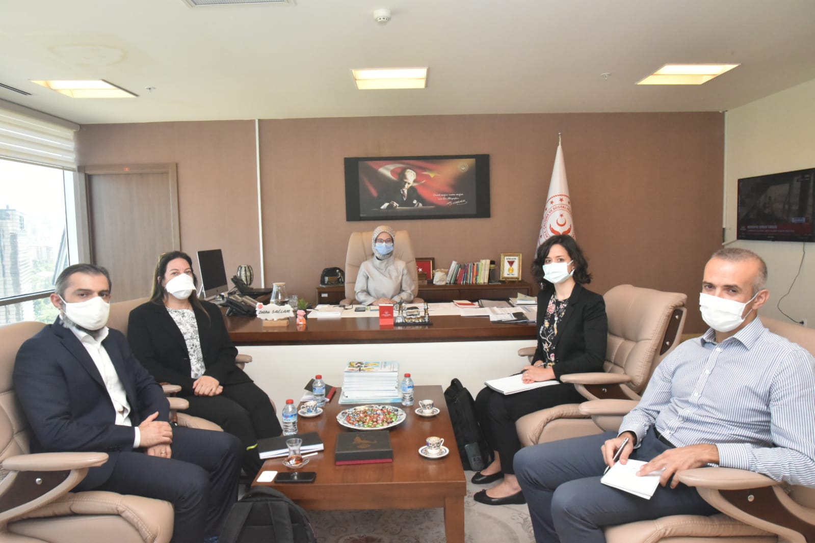 Birleşmiş Milletler Mülteciler Yüksek Komiserliği (UNHCR) Türkiye Ofisi Temsilcileri’nden Genel Müdür Sağlam’a Ziyaret