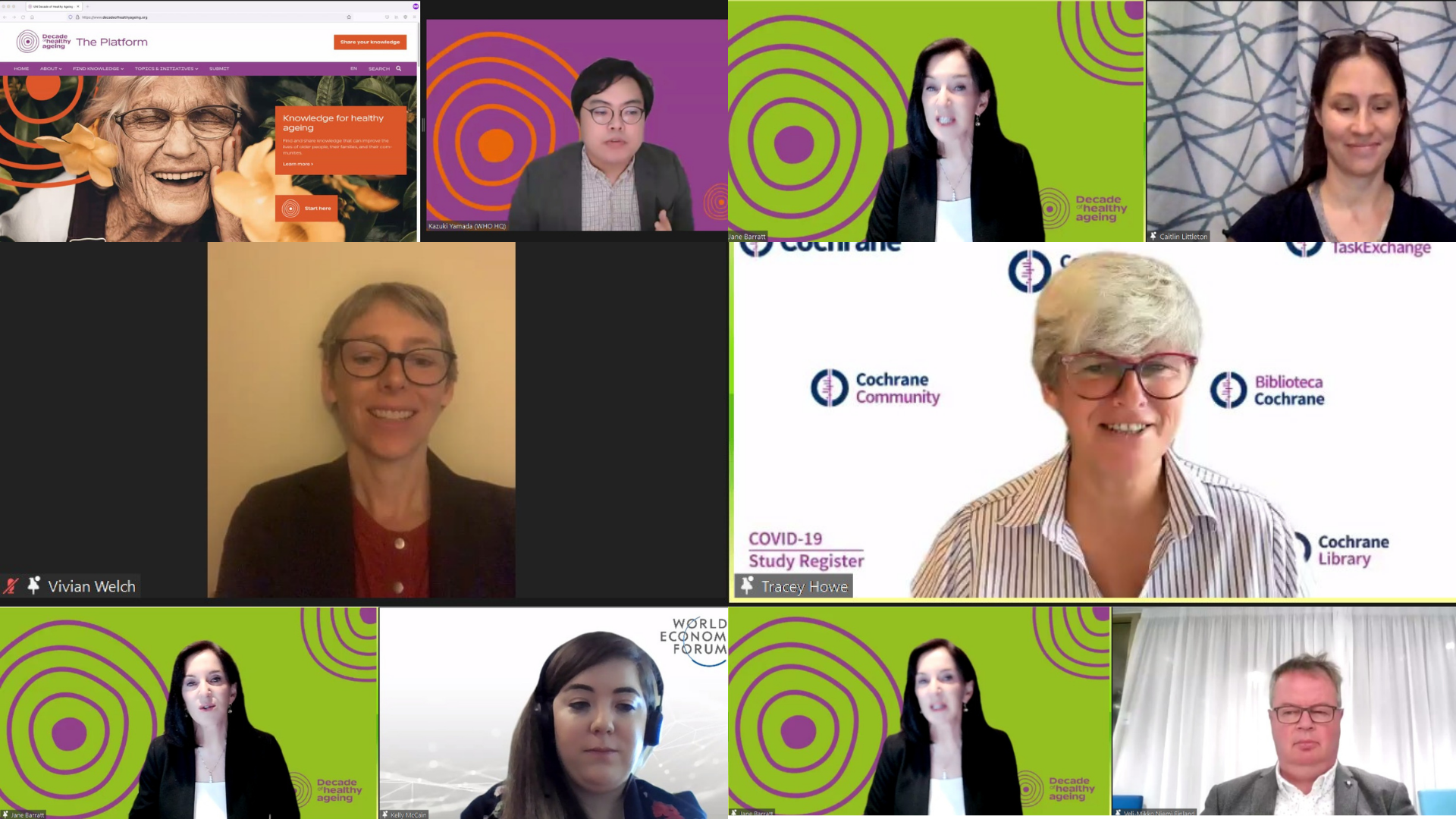 Birleşmiş Milletler Sağlıklı Yaşlanmanın On Yılı Kapsamında Paydaş Toplantısı Dijital Ortamda Gerçekleşti