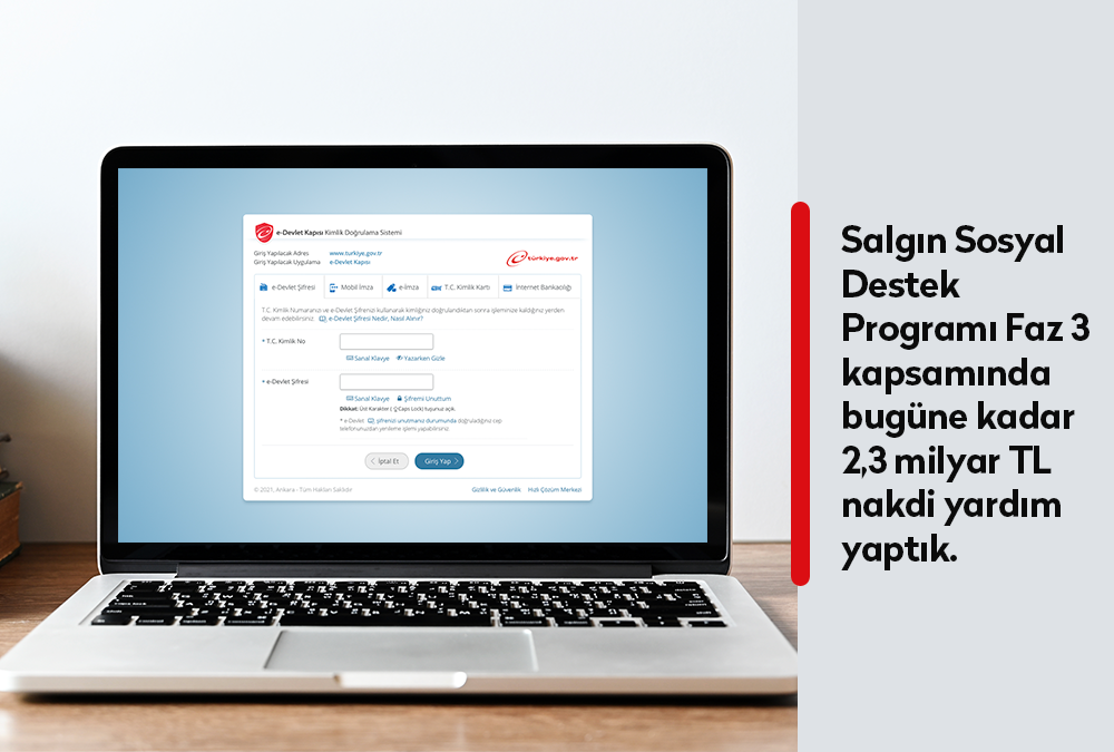 Bakanımız Derya Yanık: “Salgın Sosyal Destek Programı Faz 3 kapsamında bugüne kadar 2,3 milyar TL nakdi yardım yaptık” 