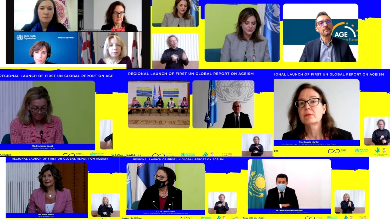 Stakeholders Meeting Organized by the United Nations Population Fund within the context of Ageism Held Online