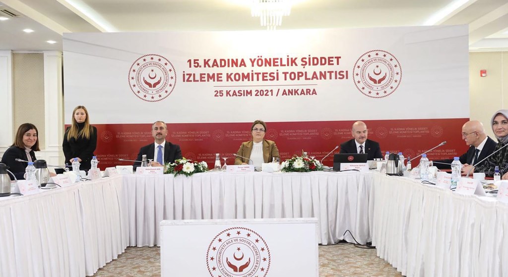 Bakanımız Derya Yanık, Kadına Yönelik Şiddet İzleme Komitesi 2021 Yılı Toplantısına Başkanlık Etti